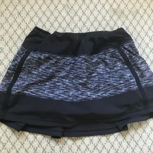 Lululemon Black and White Athletic Skirt